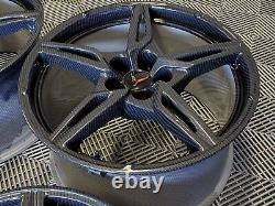 Hydrocarbon Carbon Fiber Look Corvette C8 Wheels 19 & 20 OEM RIMS 2021 2022