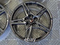 Hydrocarbon Carbon Fiber Look Corvette C8 Wheels 19 & 20 OEM RIMS 2021 2022