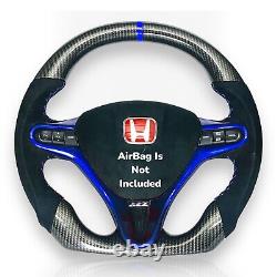 Hydrodipped Carbon Fiber Steering Wheel For Honda Civic FD2/FN2 2006-2012