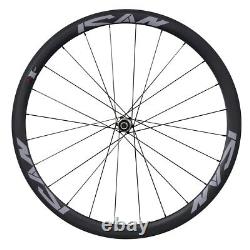 ICAN 38mm Novatec 511 512SB Hub Carbon Clincher Road Bike Wheelset Rim Brake