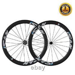 ICAN 50mm Deep 23mm Wide 700C Carbon Clincher Road Bike Wheelset in the USA