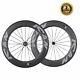 ICAN 86mm 700C Road Bike/Triathlon Carbon Clincher Tubeless Ready Wheelset in US