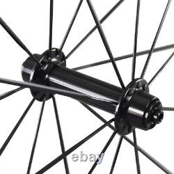 ICAN 86mm 700C Road Bike/Triathlon Carbon Clincher Tubeless Ready Wheelset in US