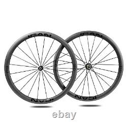 ICAN Alpha 40C Carbon Road Bike Wheelset 700C Rim Brake 25mm Width in the USA