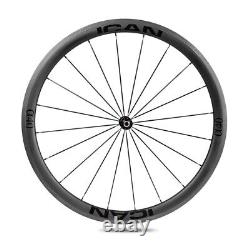 ICAN Alpha 40C Carbon Road Bike Wheelset 700C Rim Brake 25mm Width in the USA