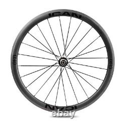 ICAN Alpha 40C Carbon Road Bike Wheelset 700C Rim Brake 25mm Width in the USA