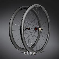ICAN Alpha 40C Carbon Road Bike Wheelset 700C Rim Brake 25mm Width in the USA