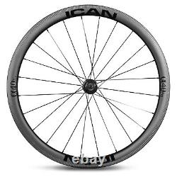 ICAN Alpha 40 Pro Carbon Clincher Road Bike Wheelset 700C Rim Brake 1421g in USA