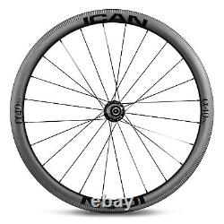 ICAN Alpha 40 Pro Carbon Clincher Road Bike Wheelset 700C Rim Brake 1421g in USA