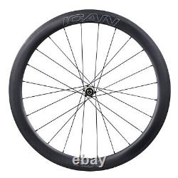 ICAN FL50 Carbon Road Bike Wheelset Novatec Hub Clincher Tubeless Ready in USA