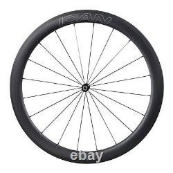 ICAN FL50 Carbon Road Bike Wheelset Novatec Hub Clincher Tubeless Ready in USA