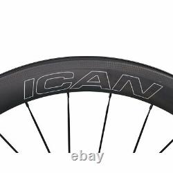 ICAN FL50 Carbon Road Bike Wheelset Novatec Hub Clincher Tubeless Ready in USA
