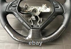 Infiniti G25 G35 G37 Carbon Fiber Flat Bottom steering wheel