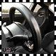 JDM Premium Black 3D Carbon Fiber Leather Steering Wheel Cover Protector Slip-On