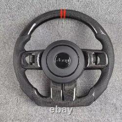 Jeep Steering Wheel Customization 100% Carbon Fiber Leather Horn Cover