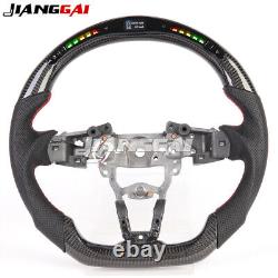 LED Carbon Fiber Custom Flat Steering Wheel for 2020+ Mazda 3Anxella CX-3 CX-30
