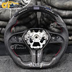 LED Carbon Fiber Heated Steering Wheel Fit 19+ Infiniti Q50 17+ Q60 with CF Trim