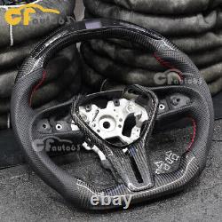 LED Carbon Fiber Heated Steering Wheel Fit 19+ Infiniti Q50 17+ Q60 with CF Trim