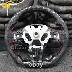 LED Carbon Fiber Heated Steering Wheel Fit 19+ Infiniti Q50 17+ Q60 with CF Trim