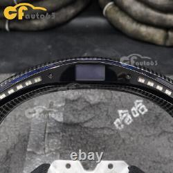 LED Carbon Fiber Heated Steering Wheel Fit 19+ Infiniti Q50 17+ Q60 with CF Trim