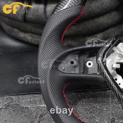 LED Carbon Fiber Heated Steering Wheel Fit 19+ Infiniti Q50 17+ Q60 with CF Trim