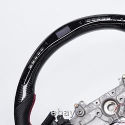 LED Carbon Fiber Perforated Leather Steering Wheel Fit INFINITI G37 2007-2013