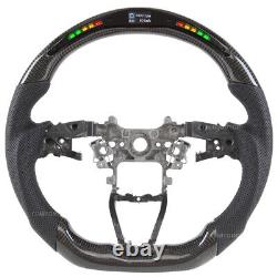 LED Carbon Fiber Perforated Steering Wheel Fits 18-21 Honda Accord 19-21 Insight