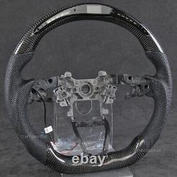 LED Carbon Fiber Perforated Steering Wheel Fits 18-21 Honda Accord 19-21 Insight