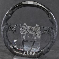 LED Carbon Fiber Perforated Steering Wheel Fits 18-21 Honda Accord 19-21 Insight