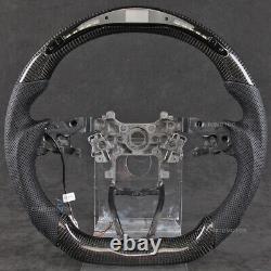 LED Carbon Fiber Perforated Steering Wheel Fits 18-21 Honda Accord 19-21 Insight