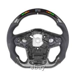 LED Carbon Fiber Smooth Leather Steering Wheel Fit 2020+ Supra GR A90 MKV
