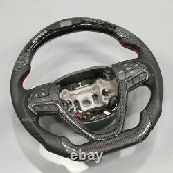 LED Carbon Fiber Steering Wheel for 2014-2021 JEEP Grand Cherokee with Paddles