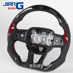 LED Carbon Fiber Steering Wheel for 2015+ Dodge challenger charger HELLCAT SRT