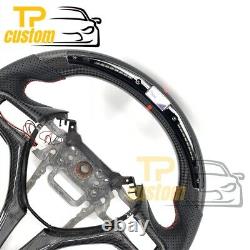 LED Carbon Fiber Steering Wheel for Honda 8th Civic Si Couple Sedan 2006-2011