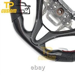 LED Carbon Fiber Steering Wheel for Honda 8th Civic Si Couple Sedan 2006-2011