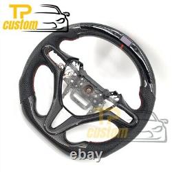 LED Carbon Fiber Steering Wheel for Honda 8th Civic Si Couple Sedan 2006-2011