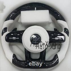 LED Carbon Fiber Steering Wheel for Mercedes-Benz AMG G63 C63 E Old to New 2003+