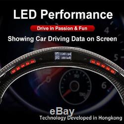 LED Display Steering Wheel Real Carbon Fiber for Nissan GTR 35 GT-R 35 Skyline