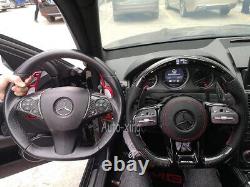 LED/LCD Carbon Fiber Steering Wheel for Mercedes-Benz AMG E300 C63 W204 W205 13+