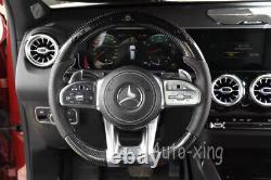 LED/LCD Carbon Fiber Steering Wheel for Mercedes-Benz AMG E300 C63 W204 W205 13+