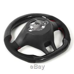 LED Performance Carbon Fiber Race Display Steering Wheel Preforated Leather