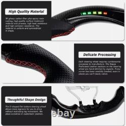 LOSCHEN Carbon Fiber LED Steering Wheel Fits Toyota Camry 2018-2022 New
