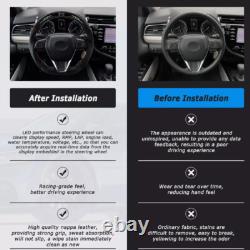 LOSCHEN Carbon Fiber LED Steering Wheel Fits Toyota Camry 2018-2022 New