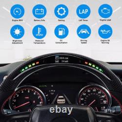 LOSCHEN Carbon Fiber LED Steering Wheel Fits Toyota Camry 2018-2022 New