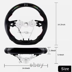 LOSCHEN Carbon Fiber LED Steering Wheel Fits Toyota Camry 2018-2022 New