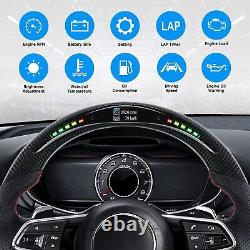 LOSCHEN Carbon Fiber LED Steering Wheel For Audi TT & TTRS & R8 2016 2023