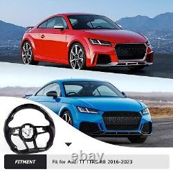 LOSCHEN Carbon Fiber LED Steering Wheel For Audi TT & TTRS & R8 2016 2023
