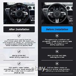LOSCHEN Carbon Fiber LED Steering Wheel For Ford Mustang EcoBoost GT 2015-2017