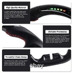 LOSCHEN Carbon Fiber LED Steering Wheel For Jeep Wrangler JK RUBICON 2011 2017