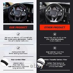 LOSCHEN Real Carbon Fiber Steering Wheel For Dodge Challenger 2015 2023